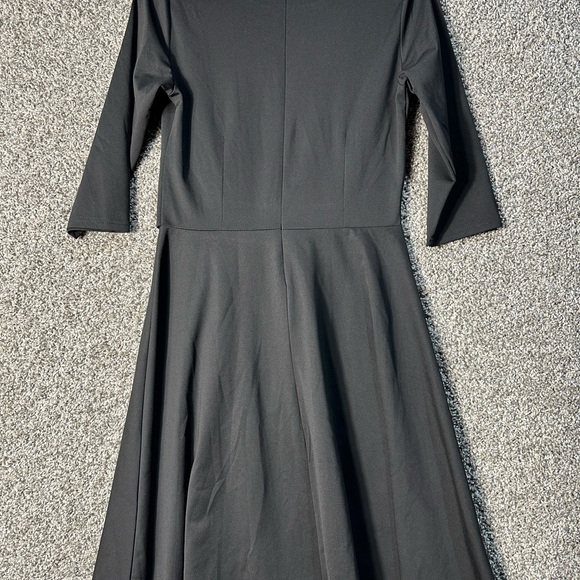 NWT FENJAR Womens  3/4 Short Ruffle Sleeve Casual Swing A-line Dress SZ Medium - Picture 7 of 9